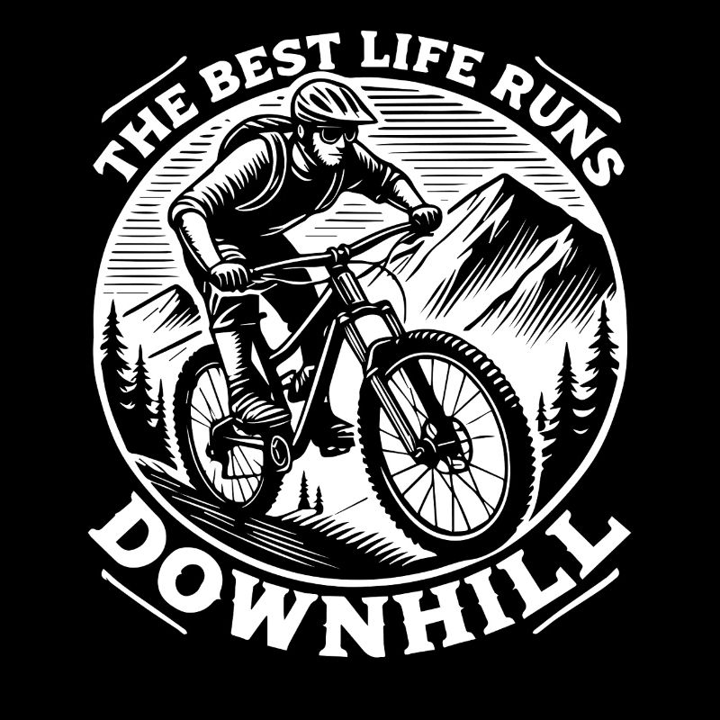 Fahrrad Abenteuer Downhill Berg Retro