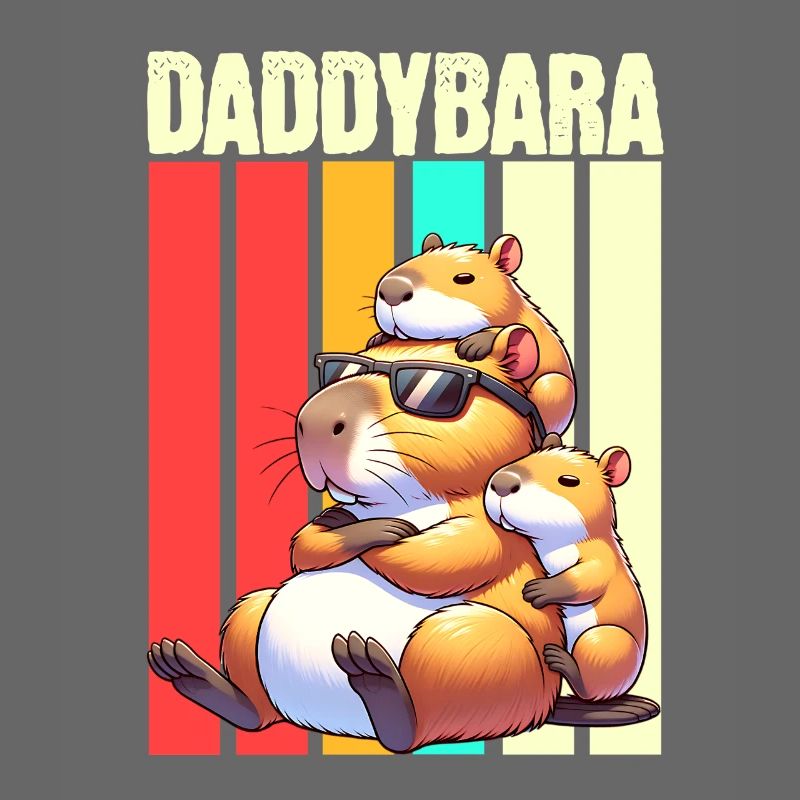 Daddybara Capybara Vater Papa