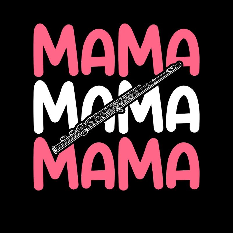 Flötist Mama Mutter Querflöte