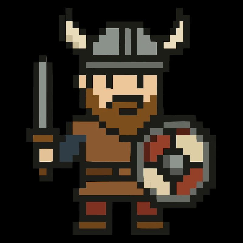 wikinger comic pixel