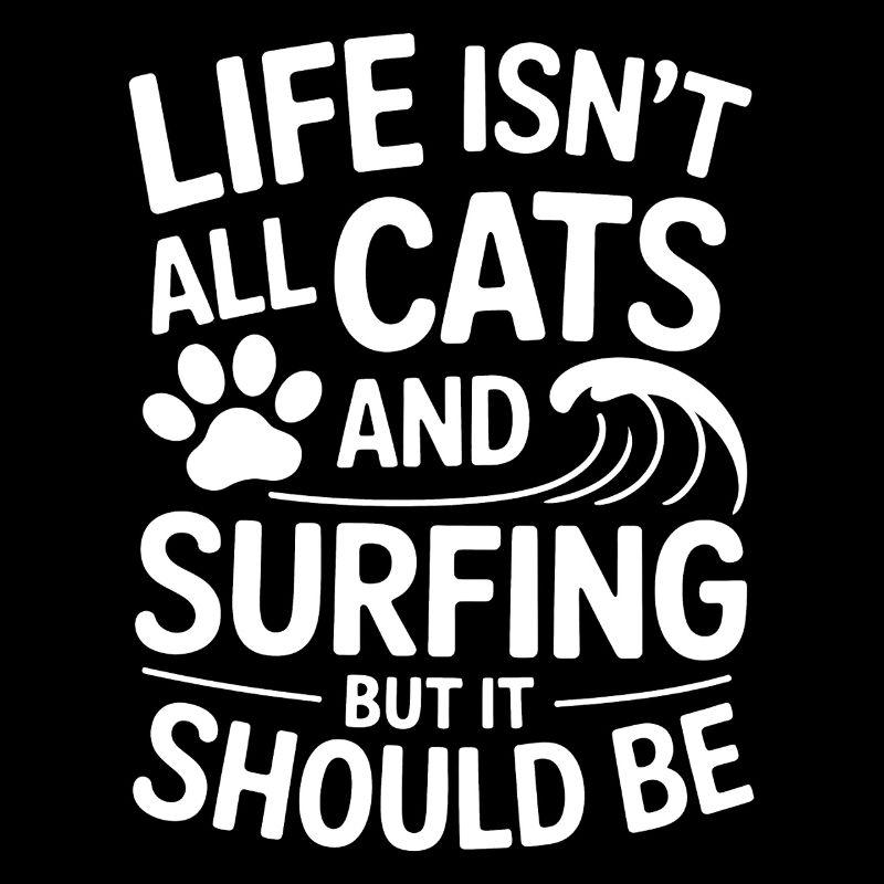 Surf Dire Chats Drôle Surf Cadeau