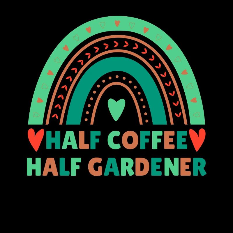 Kaffee Gärtner Spruch Design