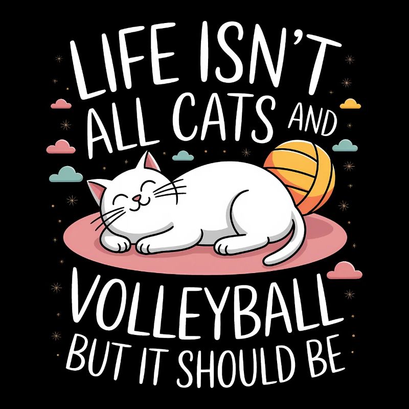 Volleyball Cat Funny Volleyball Gift