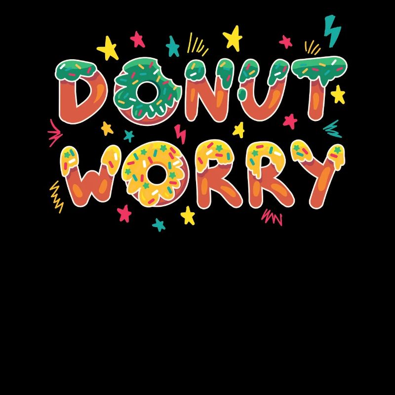Donut Worry Funny Design