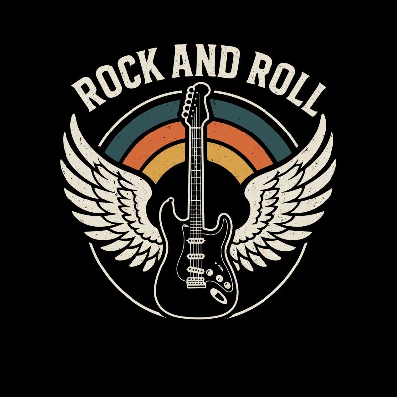 Rock and Roll Guitar Retro