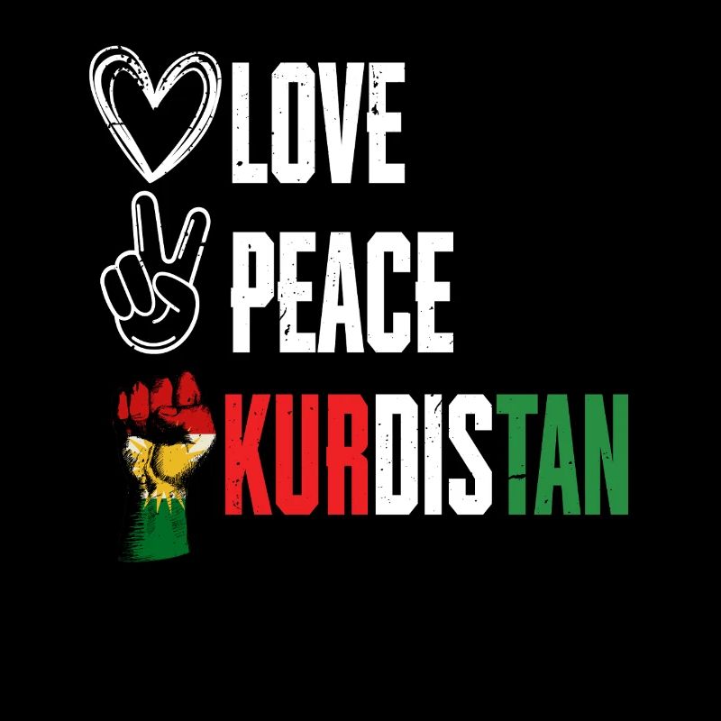 Kurde Kurden Love Peace Kurdistan