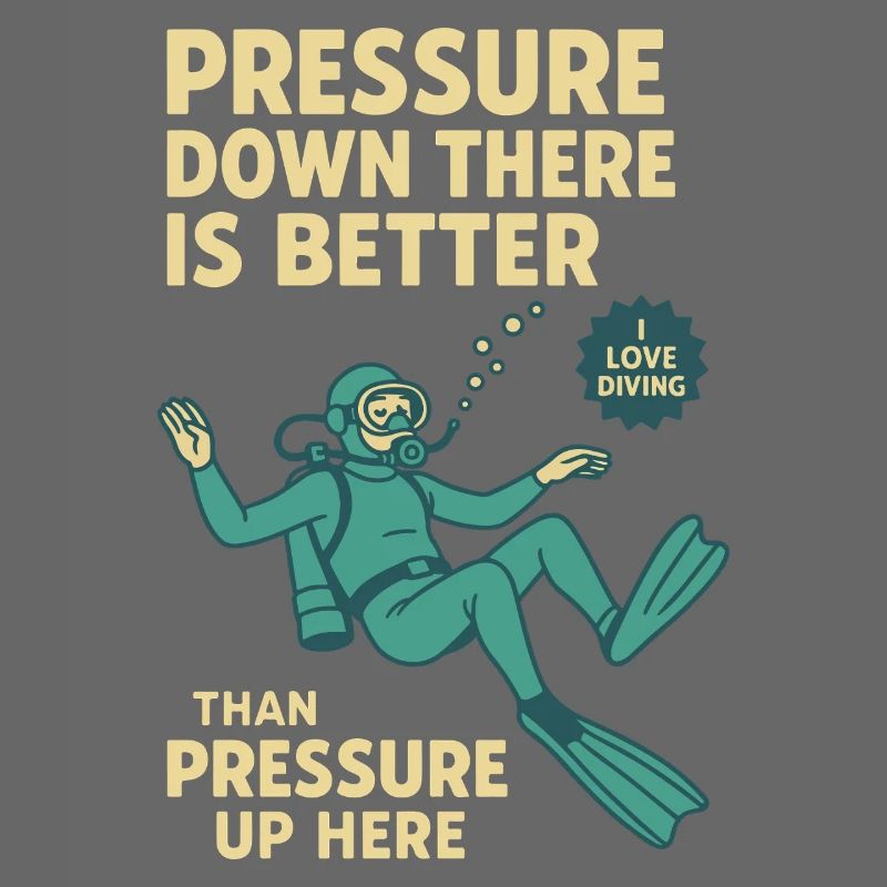 La pression vers le bas est meilleure conception du plongeur