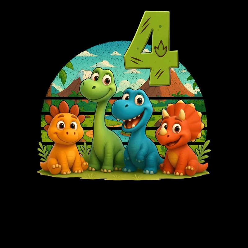 Dinosaurier Geburtstag Kinder 4 Jahre Geschenk