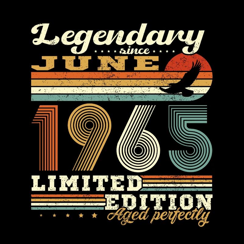 1965 Juni Vintage Geburtstagsgeschenk Retro