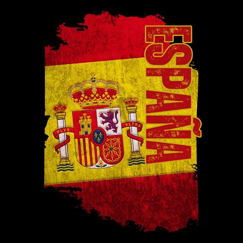 Drapeau vertical de l’Espagne, j’adore l’Espagne