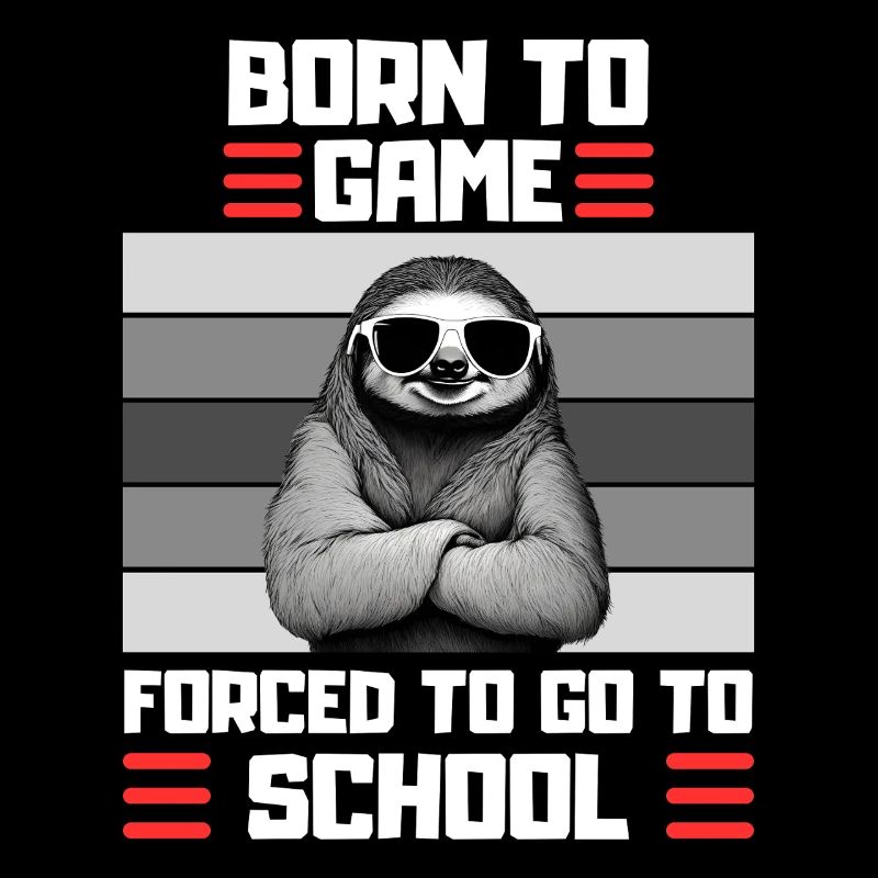 Gaming Sloth School Dire Joueur