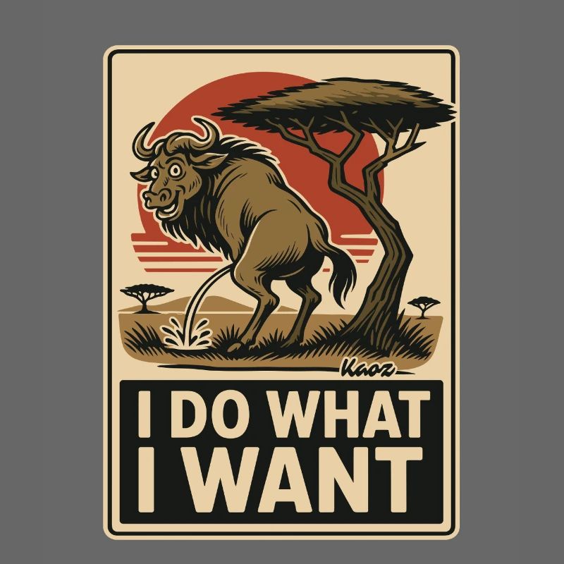 Wildebeest does what it wants – mark territory