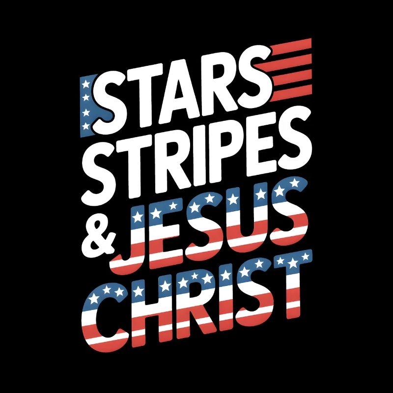 Croyant américain chrétien 4 juillet Jésus