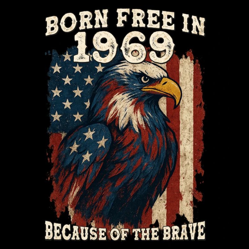 Né libre en 1969 – 56 ans de Stars & Stripes