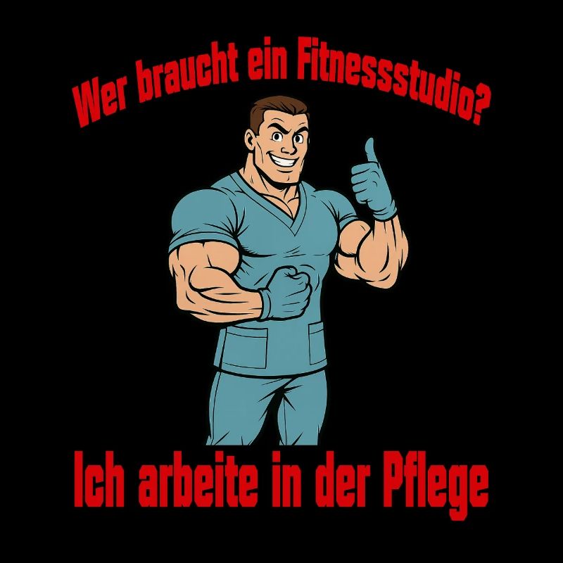 Wer braucht ein Fitnessstudio - Mann