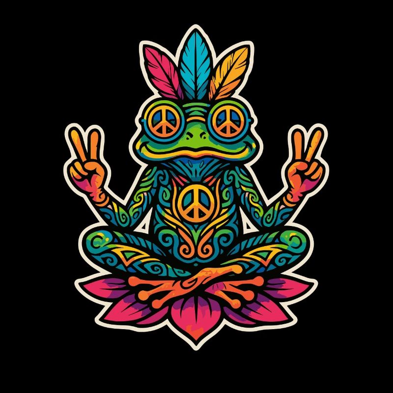Hippie Frog – Conception de la paix et de la méditation