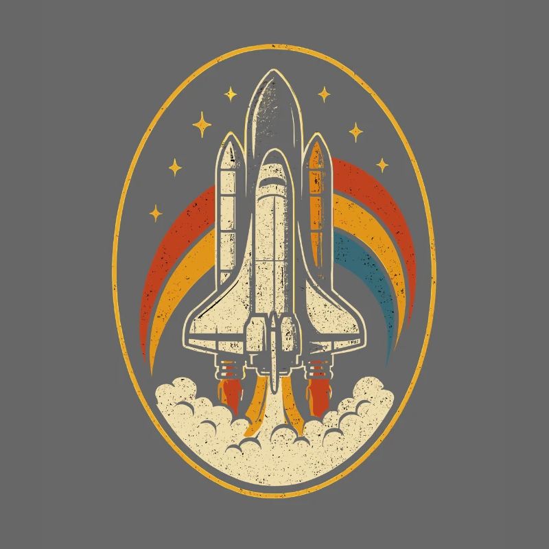 Retro Space Shuttle – Rocket Launch Vintage