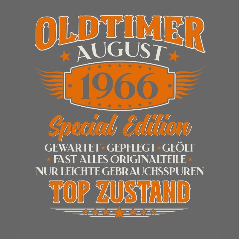 60ème Anniversaire Oldtimer Août Millésime 1966