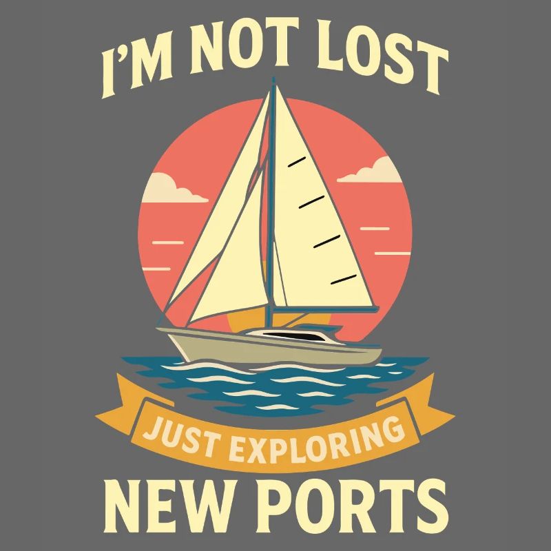 Funny Saying: Captain Not Lost Just Exploring
