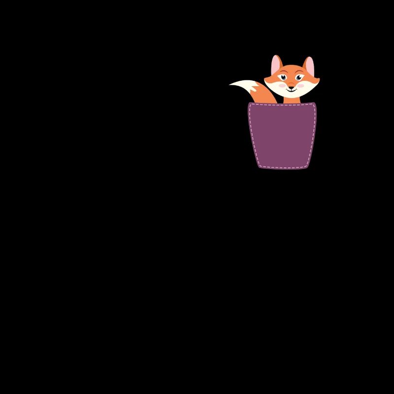 Renard dans la poche poitrine