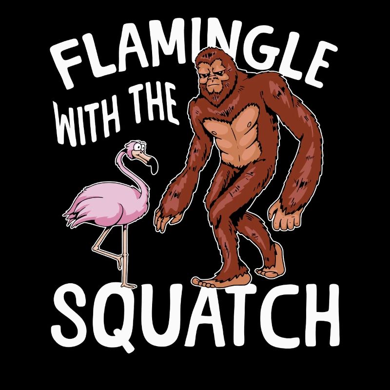 Squatch Bigfoot Sasquatch Flamingo