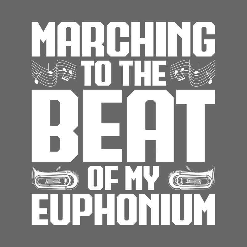 Baritone Player Marching The Beat Euphonium