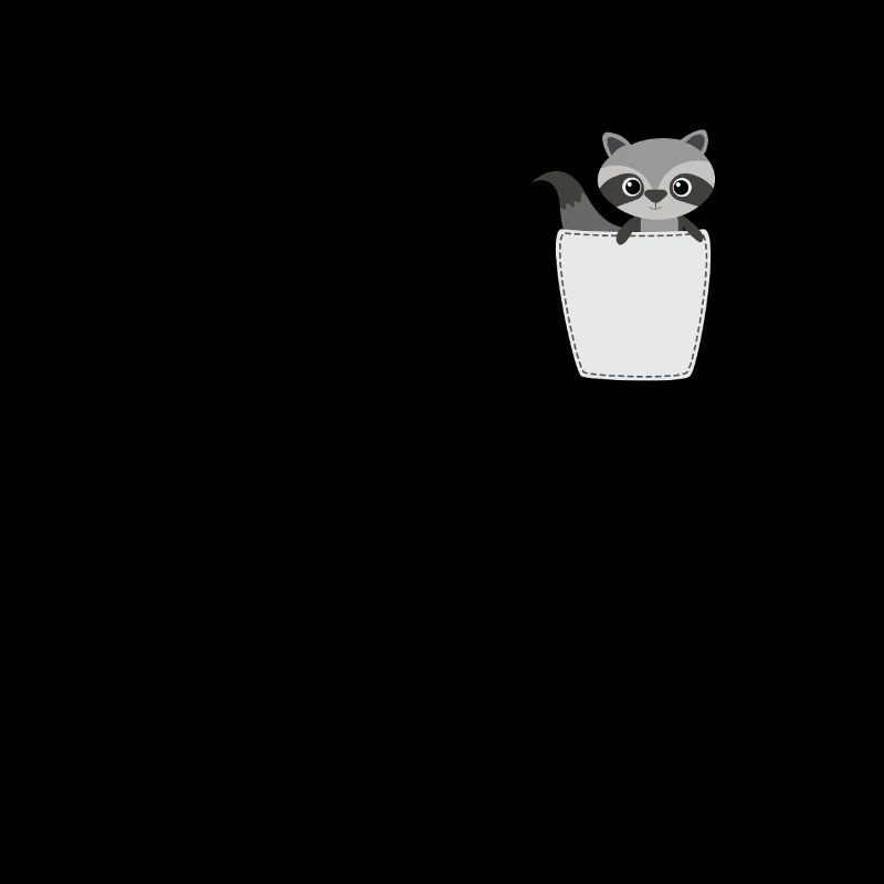 Waschbär in Brusttasche