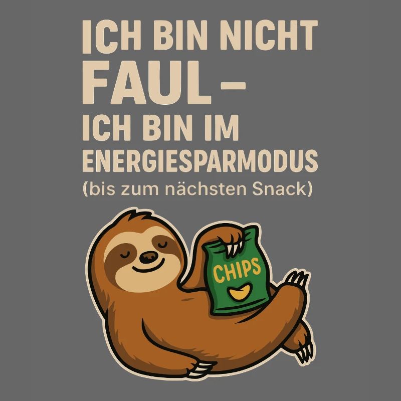 Energy Saving Mode Sloth Snack Shirt