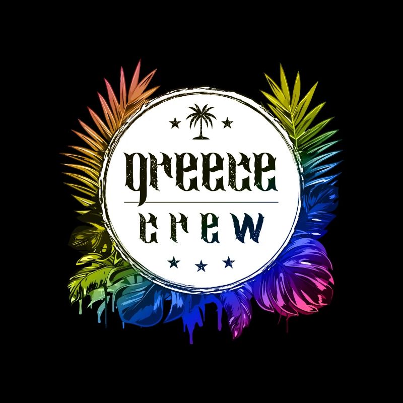 Grèce Crew Coloré
