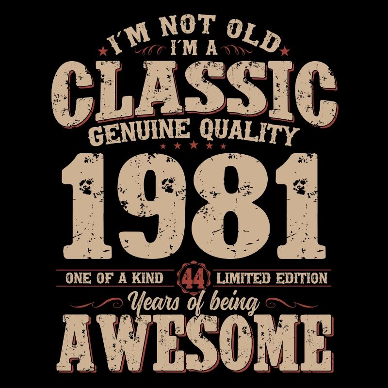 44th Birthday Original Vintage 1981