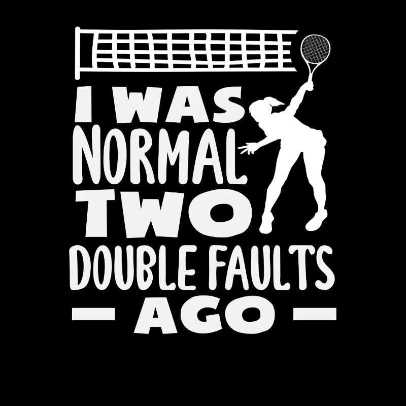 Joueur de tennis : deux doubles fautes devant