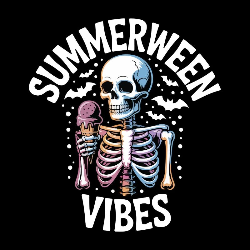 Summerween Skeleton Vibes T-Shirt