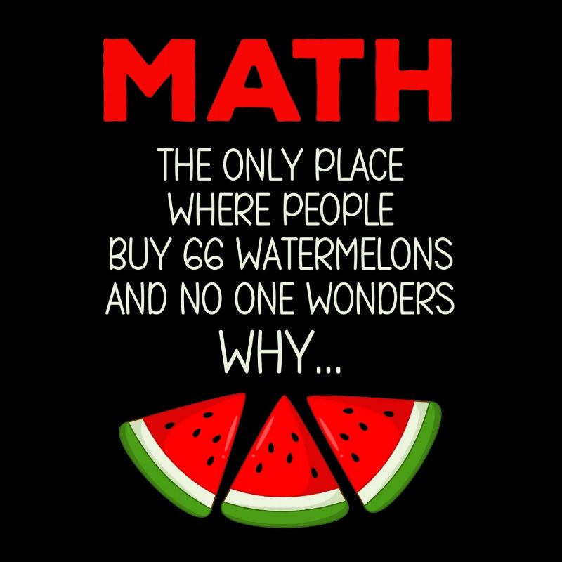 Drôle de professeur de mathématiques disant pastèque Calcul