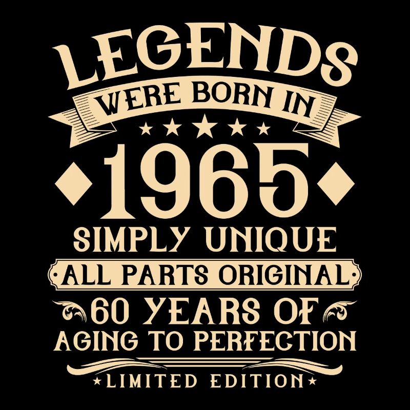 60e anniversaire de naissance : 1965 - 60 ans