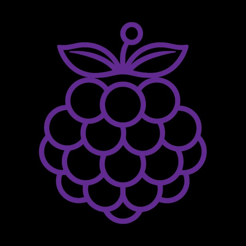 Illustration of Minimalist Ripe Raspberry