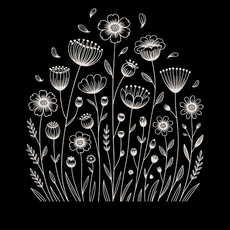 Playful floral pattern