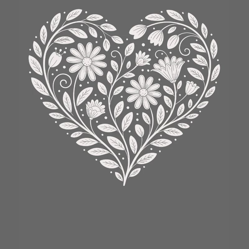Flower Heart Pattern Florist