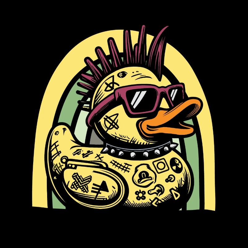 Punk Duck Punk Rocker Rubber Duck Rubber Duck