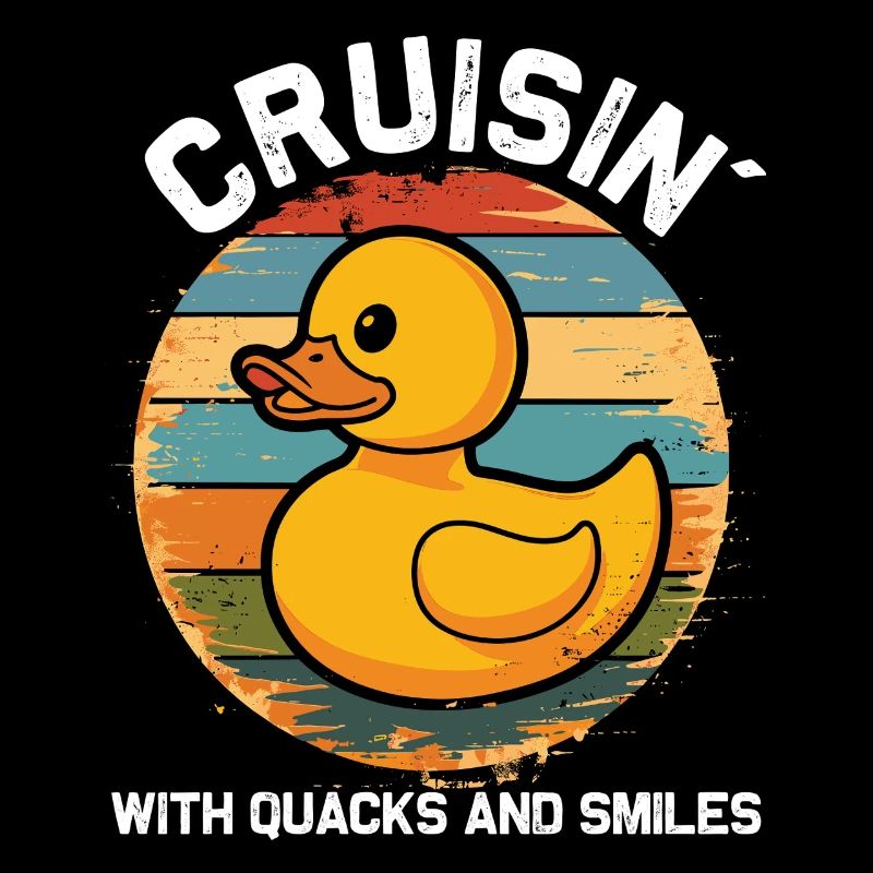 L’équipage d’un canard en caoutchouc profite d’une croisière