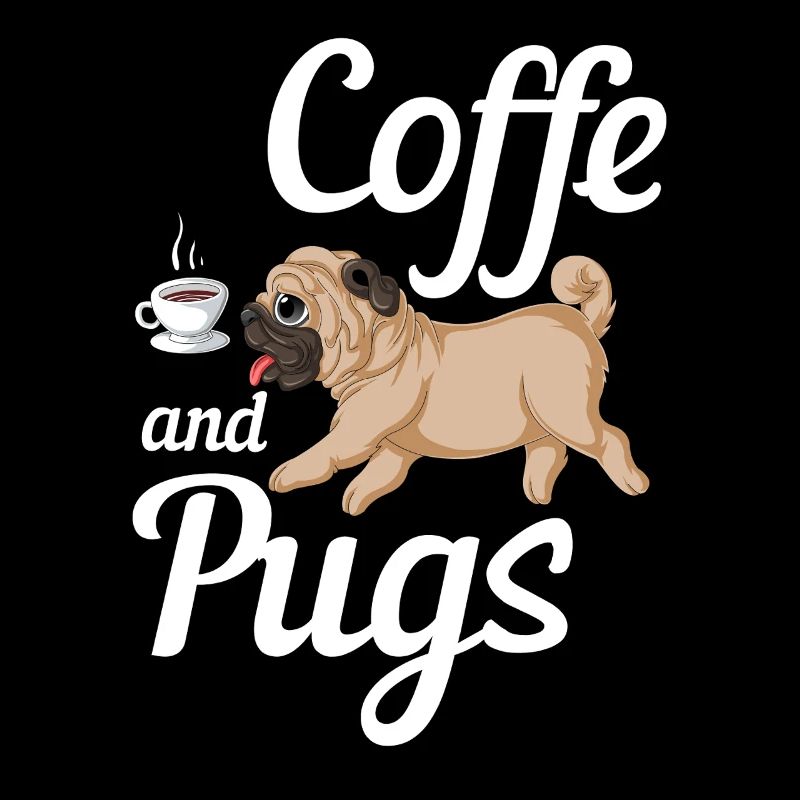 Coffee and Pugs Tee
