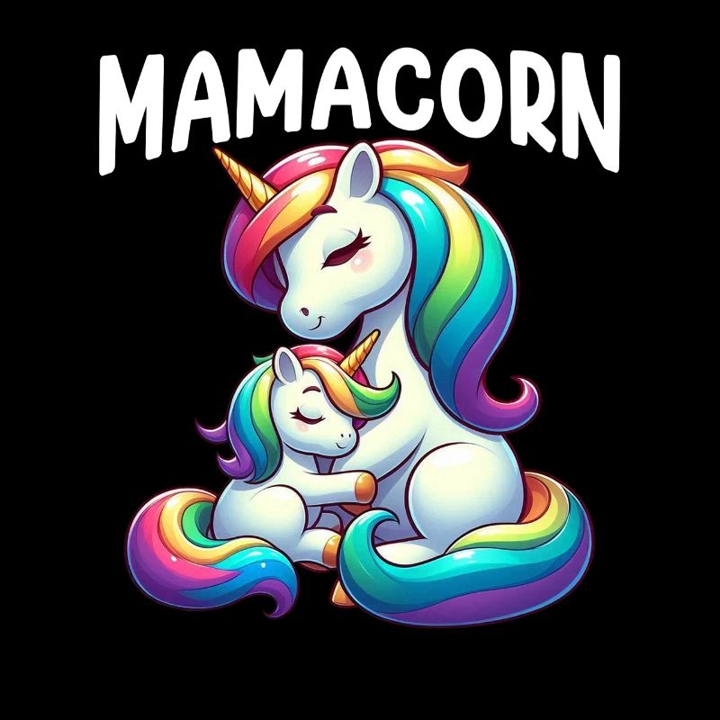 Mamacorn Mama Einhorn Mutter Damen Partnerlook