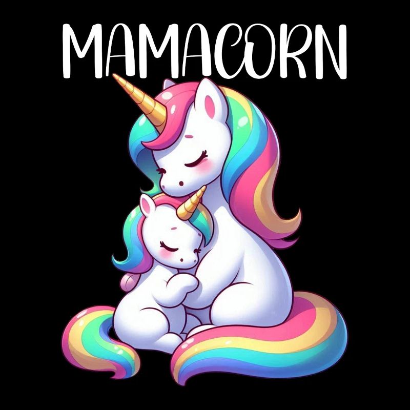 Mamacorn Mama Einhorn Mutter Damen Partnerlook