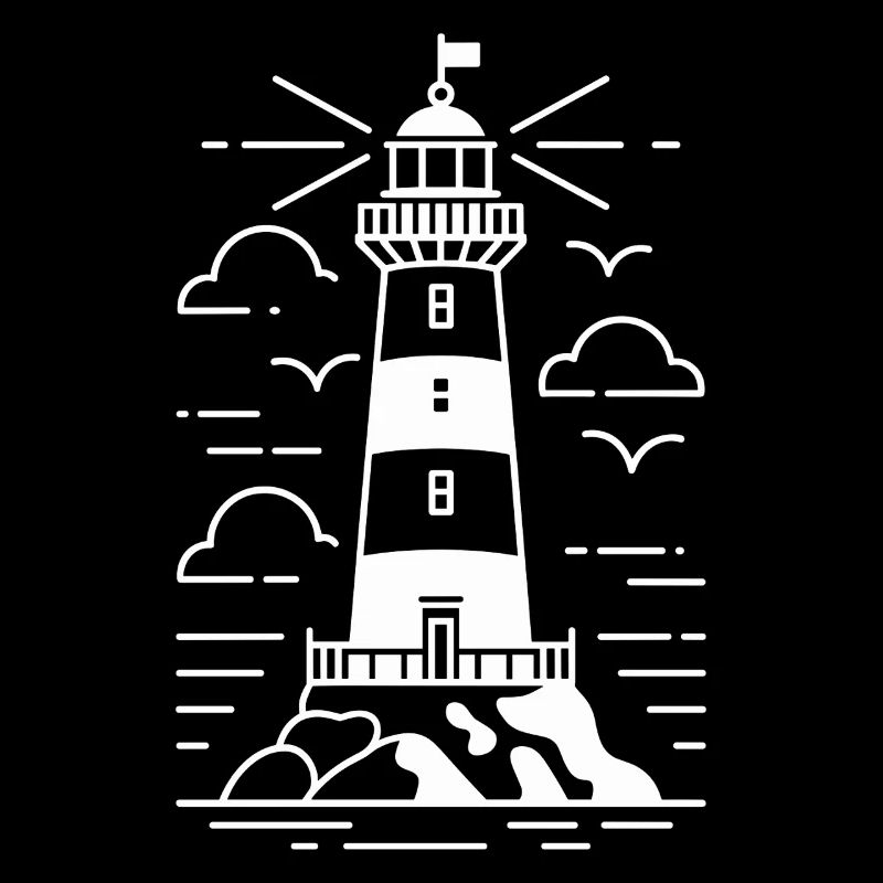Leuchtturm am Meer