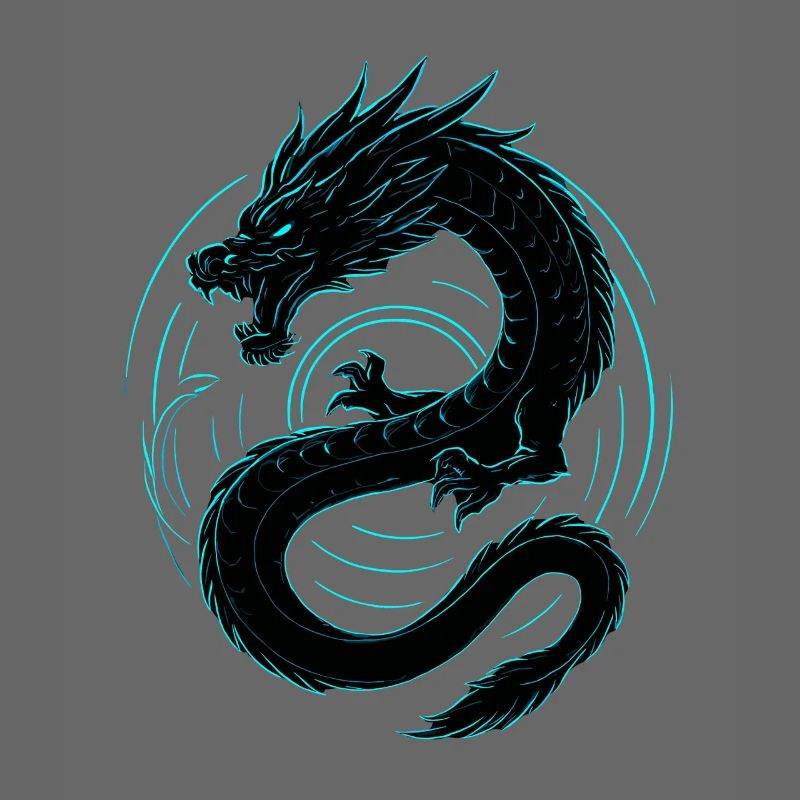 Neon Drache