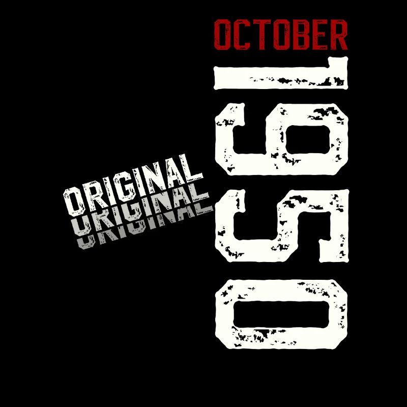 75th Birthday Original October Vintage 1950