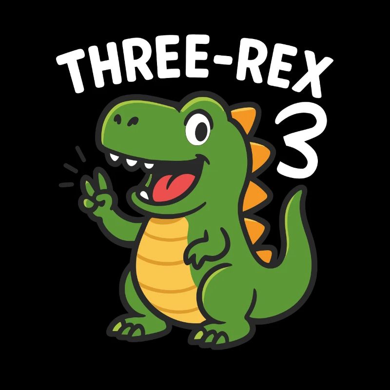 Three-Rex 3 Dinosaure Birthday Party Vibes