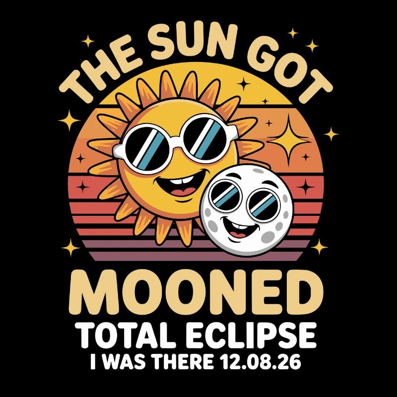 Éclipse de lune de soleil avec lunettes