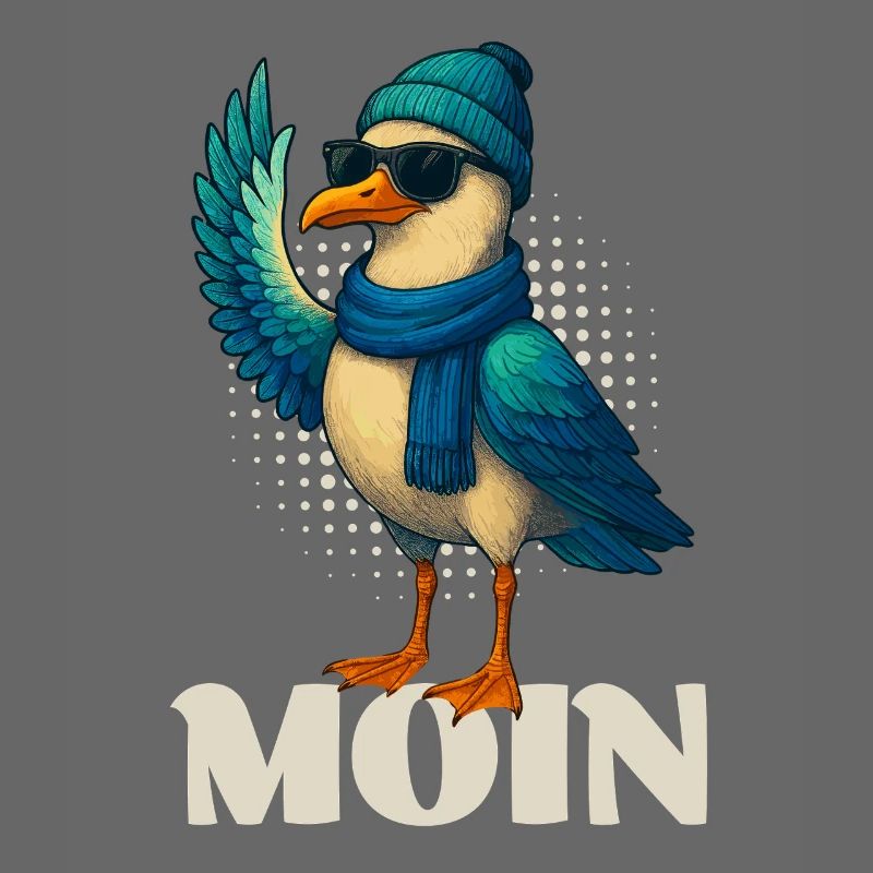 Coole Möwe - Moin