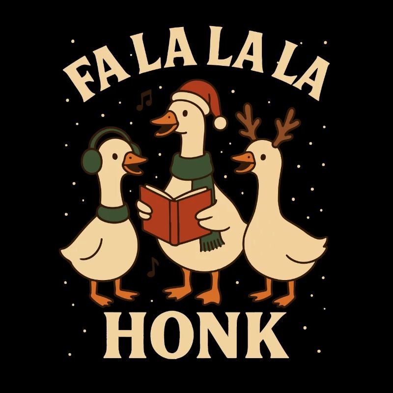 Weihnachtsgans Fa La La La Honk Lustiges Design