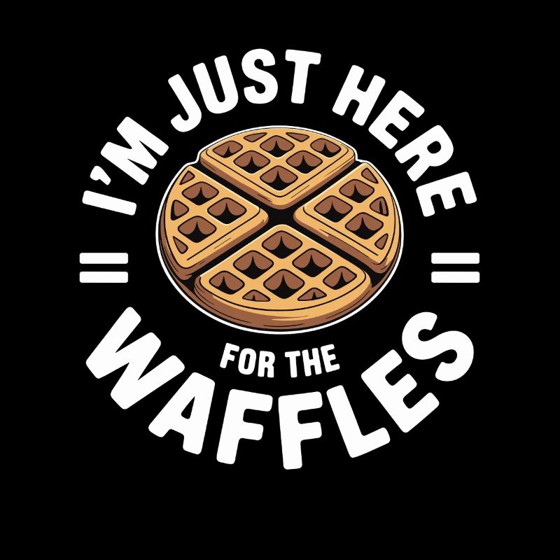 Waffle Love Drôle Gaufre Design
